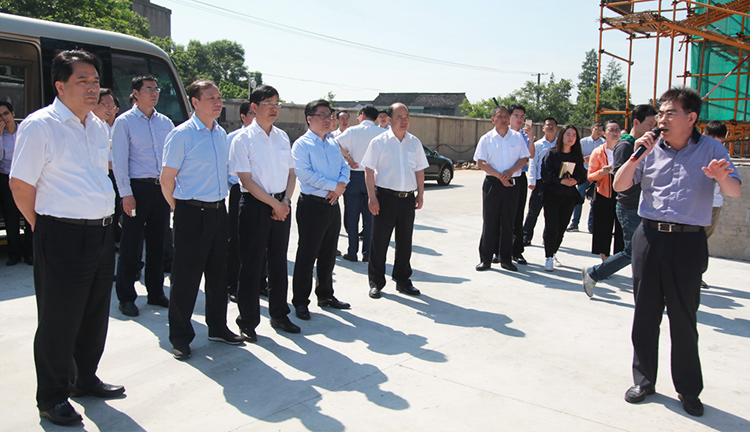 宜兴市委书记沈建实地调研工业丝项目.jpg